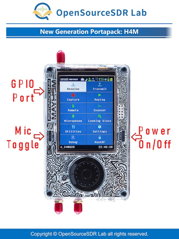 HackRF R10C and Portapack H4M