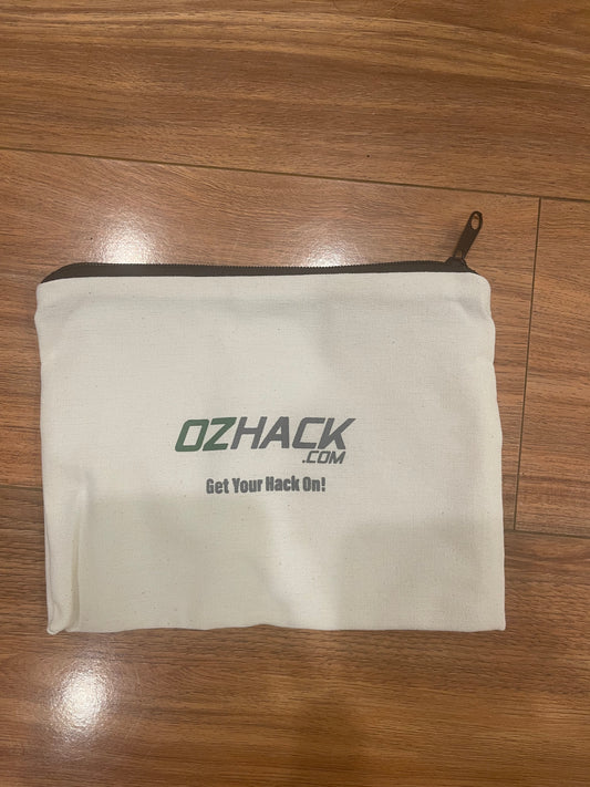 OzHack Canvas Pouch Case with Zip