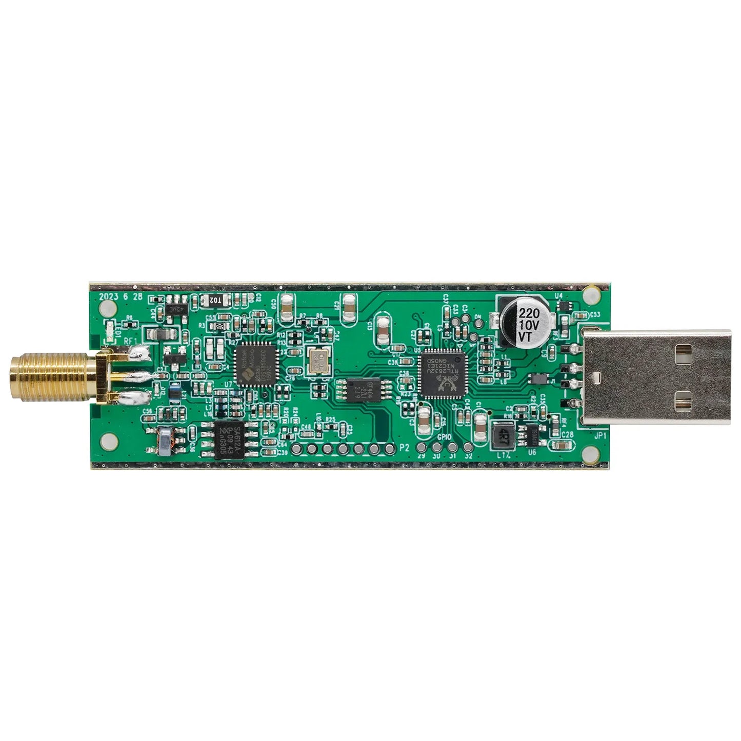 RTL-SDR Blog RTL SDR V4 R828D RTL2832U 1PPM TCXO SMA RTLSDR Software Defined Radio with Multipurpose Dipole Antenna