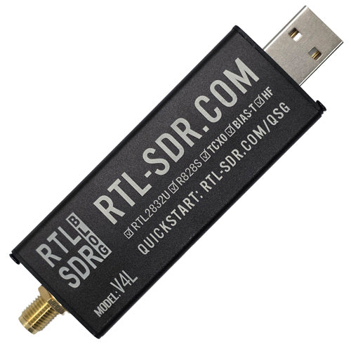 RTL-SDR Blog V4L (Lite) R828S RTL2832U 1PPM TCXO SMA Software Defined Radio with Dipole Antenna Kit