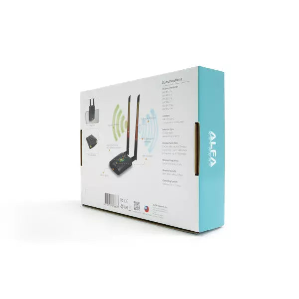 ALFA AWUS036AXML 802.11axe USB-C Wireless Adapter with External Antenna