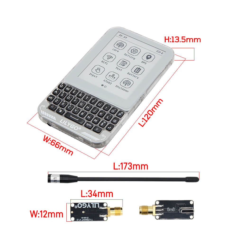 T-Deck Pro - Voice 915 MHz - with External Antenna